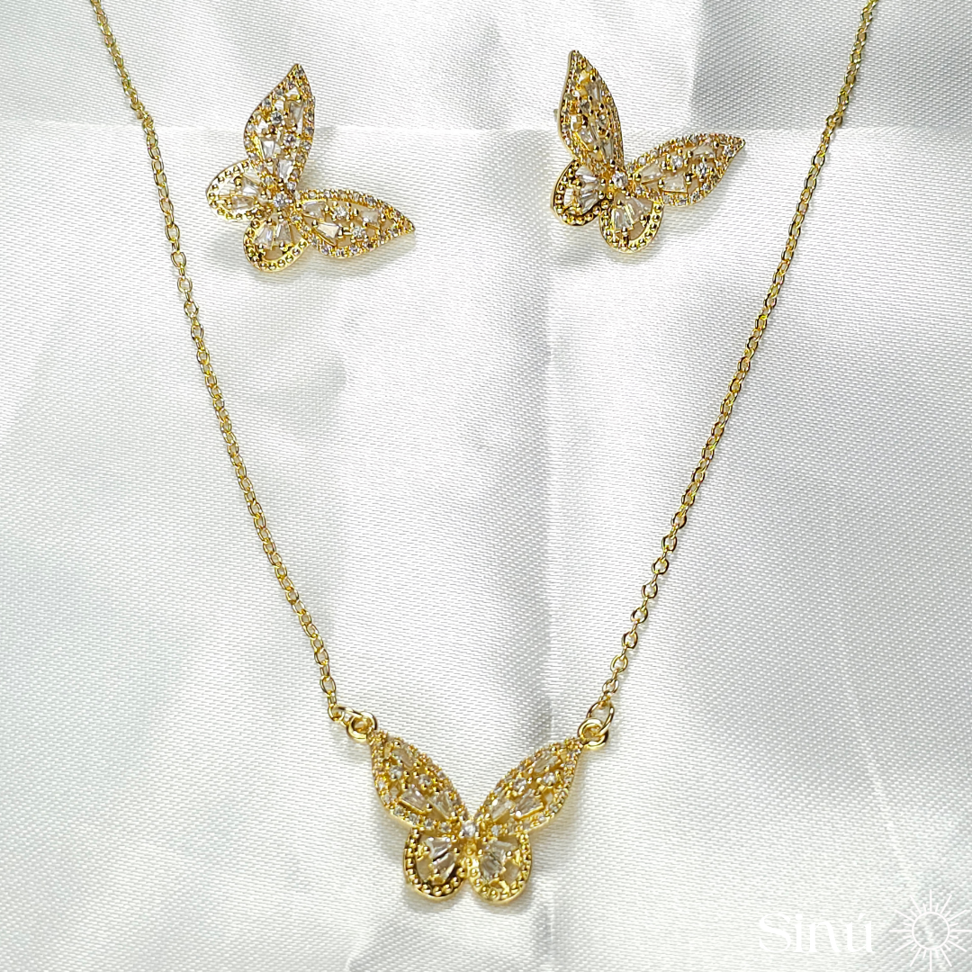 CONJUNTO MARIPOSAS BRILLANTES (CJ020)