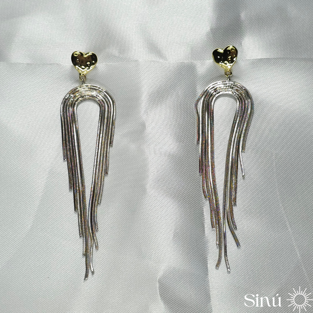 ARETES CASCADA PLATEADA (AR034)