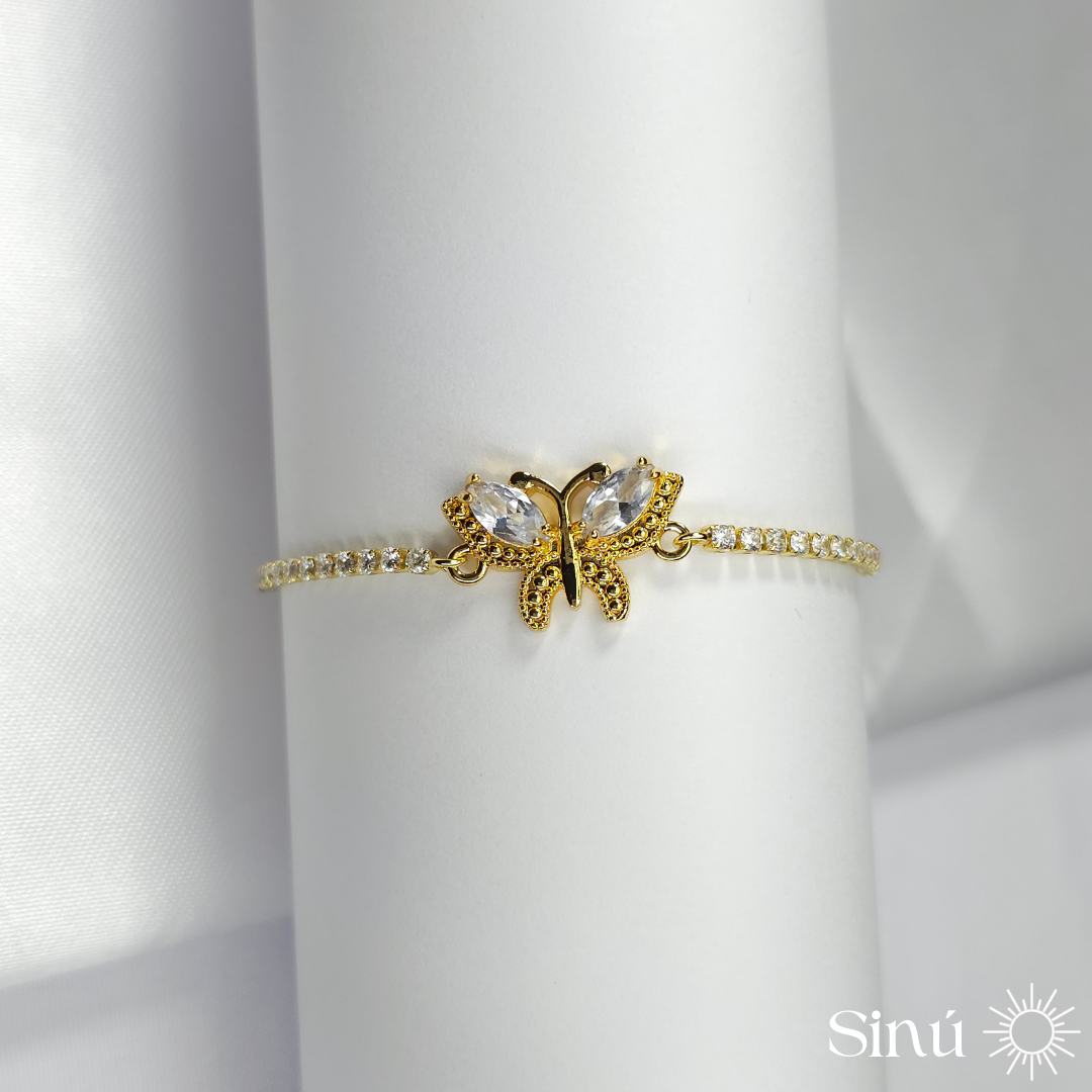PULSERA MARIPOSA DIAMANTE (PL017)