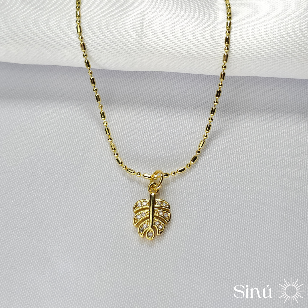 COLLAR DIJE HOJA (CLL026)