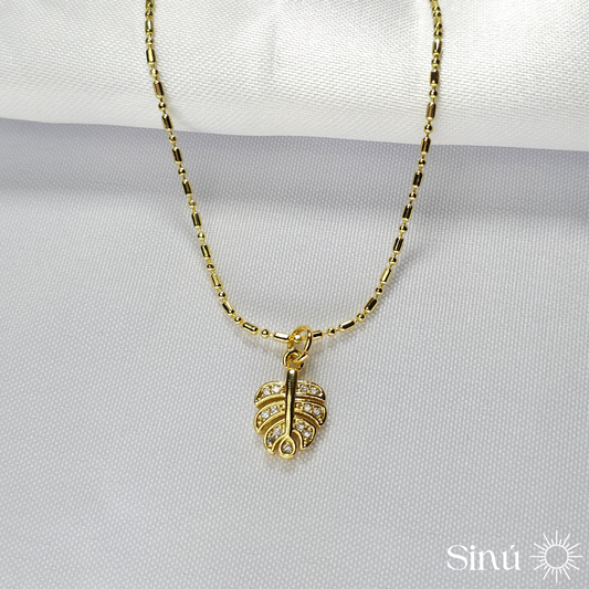 COLLAR DIJE HOJA (CLL026)