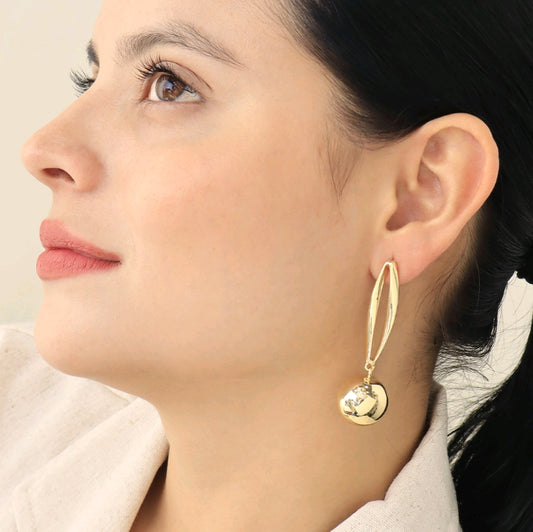 PERLAS LARGOS DORADAS (AR022)
