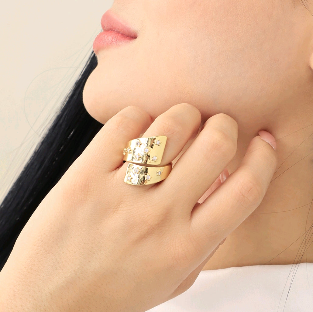 ANILLO ESTRELLAS BRILLANTES (AN017)