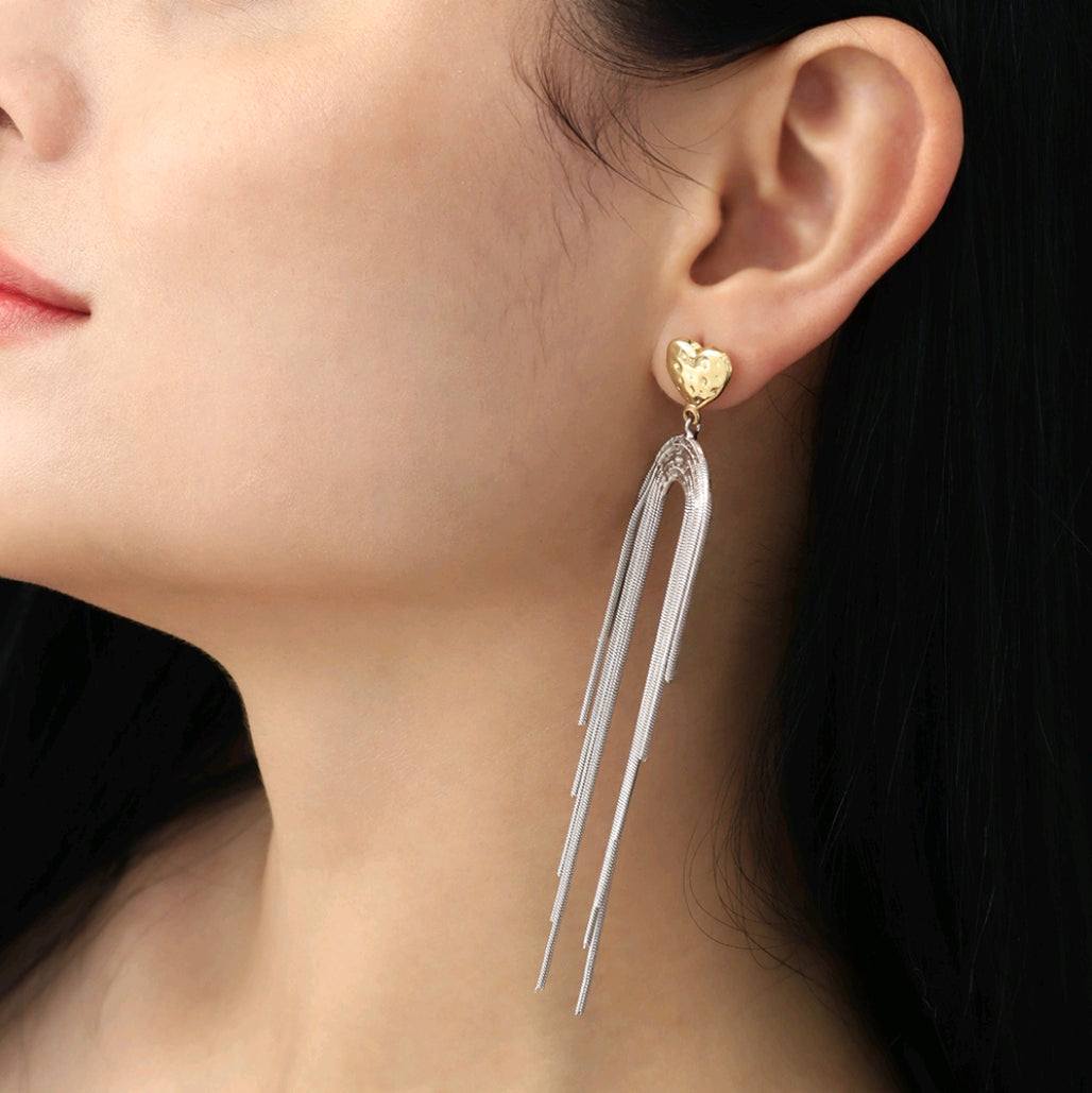 ARETES CASCADA PLATEADA (AR034)