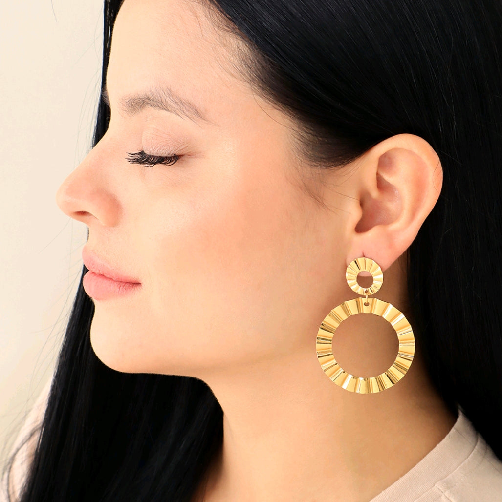 ARETES CIRCULOS PLEGADOS (AR042)